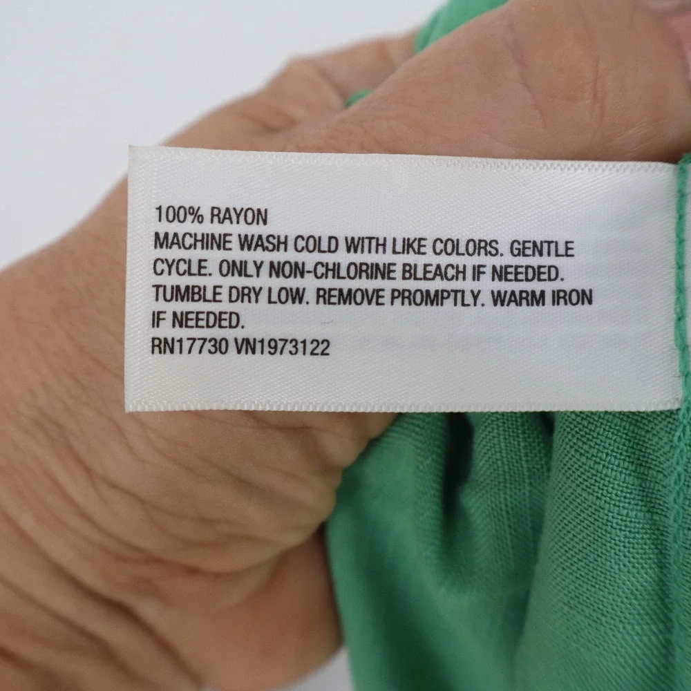 Ava & Viv Green Rayon Flutter Sleeve Maxi Dress XXL Sweetheart Neckline Boho - Picture 3 of 5